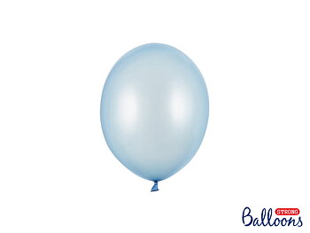 Miniballonger metallic - Baby Blå (100-pack)