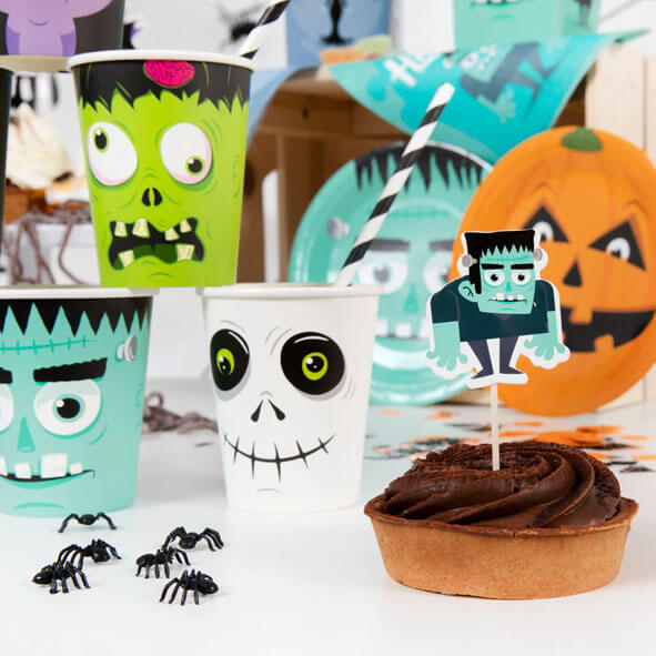 Cake picks - 7-pack Monster - Halloween - 1