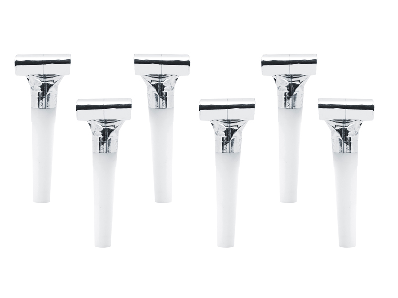 Blåstutor | 6-pack | Silver metallic