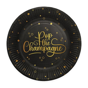 Papperstallrikar - "Pop the champagne"