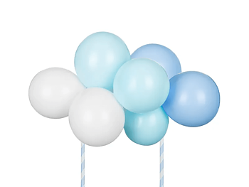 Cake topper moln - Miniballonger - Blå
