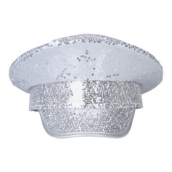 Festhatt - Silver paljetter -1