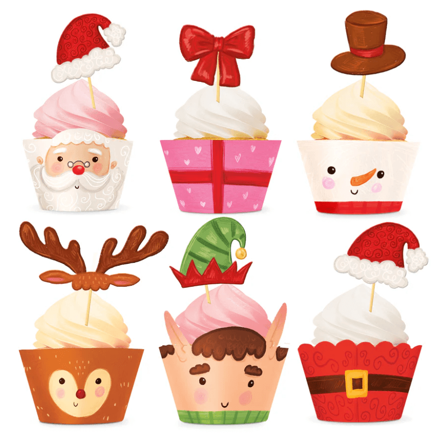 Cupcake wrapper & Picks - Jul