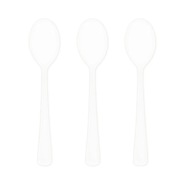 Plastbestick - Vit (18-pack)
