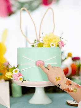 Cake topper - Kaninöron - Trä