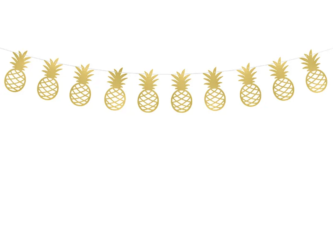 Girlang - Ananas - Guld