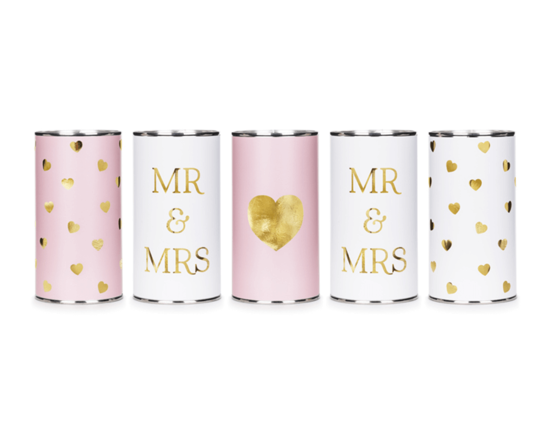 Bröllops-burkar - "Mr & Mrs" -1