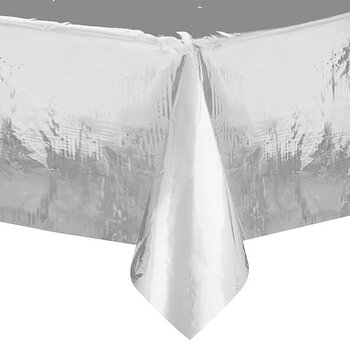 Bordsduk | 137 x 274 cm | Silver metallic