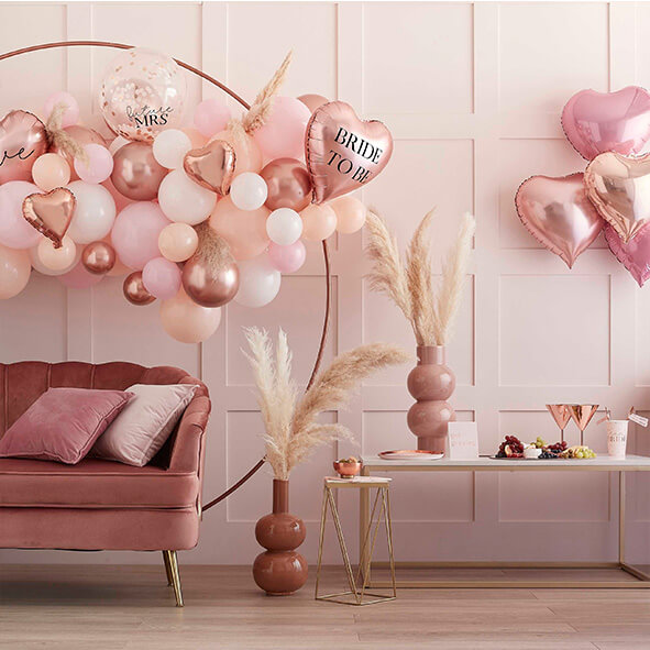 Ballongbåge | Möhippa | Rosa, persika och Rosé -1