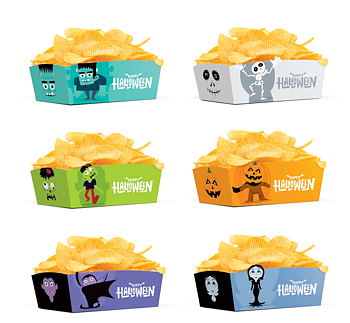 Snacksboxar - Monster -  Halloween