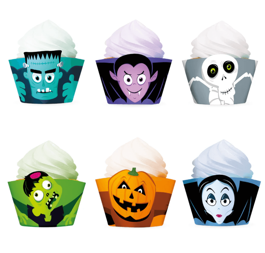Cupcake wrapper - Monster - Halloween