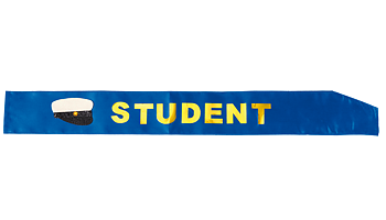 Ordensband /Sash "Student" - Blå