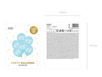 Ballonger | 6-pack | Mom to be | Blå