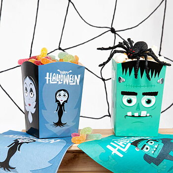 Popcornbägare 6-pack - Monster -  Halloween -1