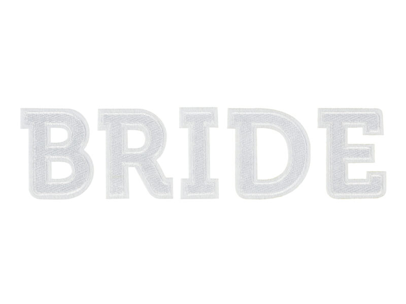 Tygmärke | "Bride" | Vit