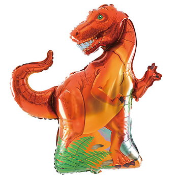 Folieballong | Tyrannosaurus | Röd dinosaurie