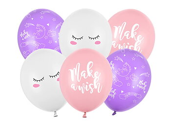 Ballonger pastell | 30 cm | 6-pack | Unicorn