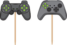 Cake picks - Handkontroll