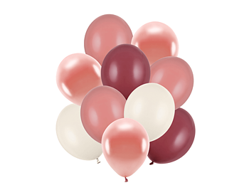 Ballongbukett - Rosé & Rosa (10-pack)