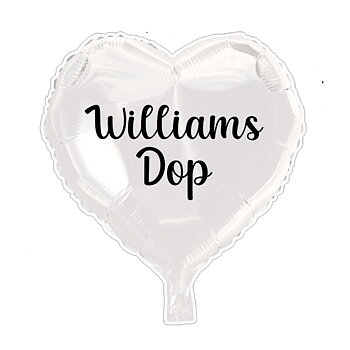 Ballong med valfritt namn - "Dop"