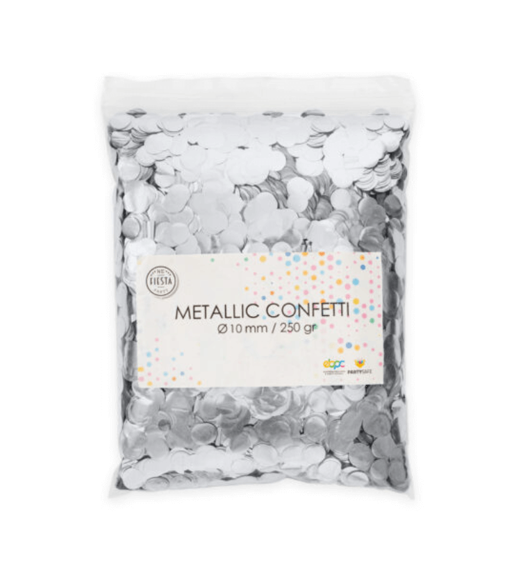 Konfetti Storpack - Metallic silver