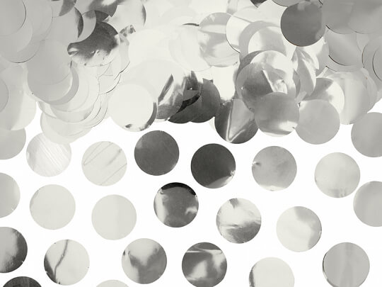 Konfetti Storpack - Metallic silver -1