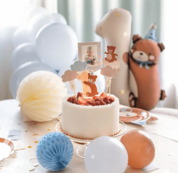 Cake topper "Första födelsedagen" 5-pack -1