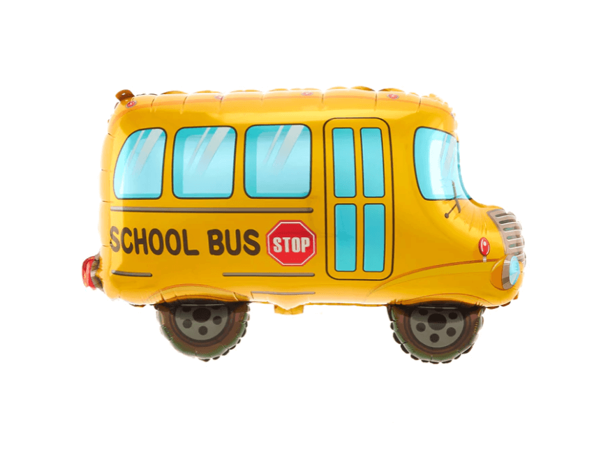 Folieballong - Skolbuss