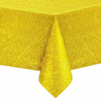 Bordsduk | 137 x 274 cm | Guld holografisk