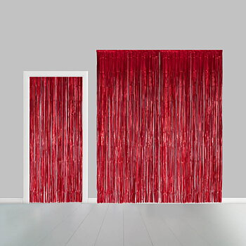 Draperi | 100 x 200 cm | Röd