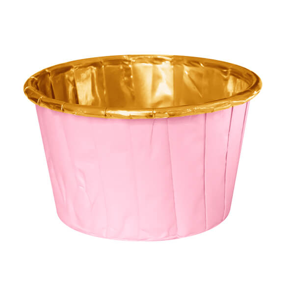 Muffinsformar | 20-pack | Rosa och guld