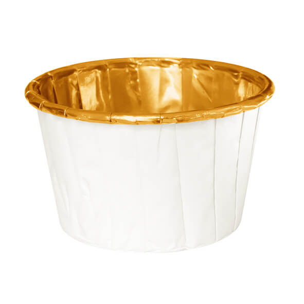 Muffinsformar | 20-pack | Vit och guld