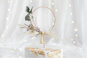 Cake topper | Cirkel | Trä