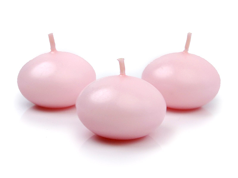 Flytande ljus | 4 cm | 50-pack | Ljusrosa