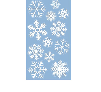 Fönster stickers - Snöflingor