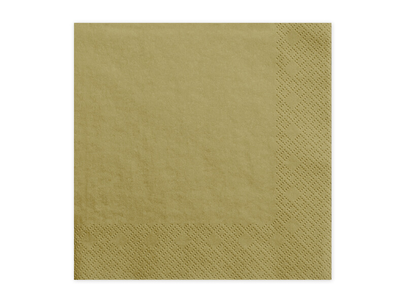 Servetter | 20-pack | Guld