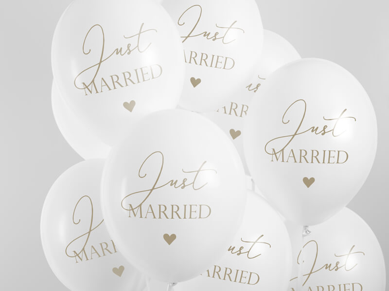 Ballonger | 6-pack | "Just married" | Vita - 2