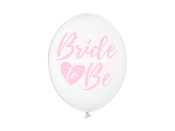 Ballonger | 6-pack | "Bride to be" | Rosa text