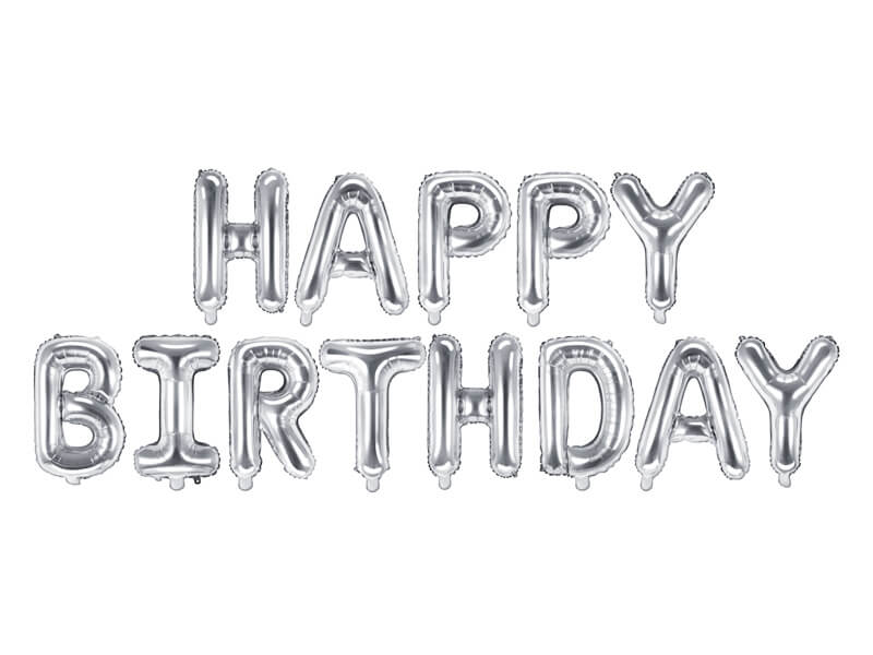 BALLONGGIRLANG | HAPPY BIRTHDAY | Silver