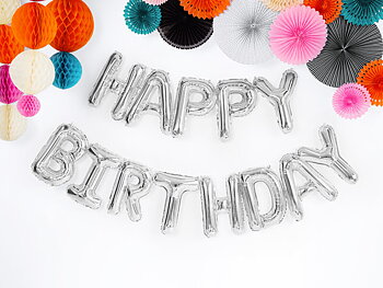 BALLONGGIRLANG | HAPPY BIRTHDAY | Silver