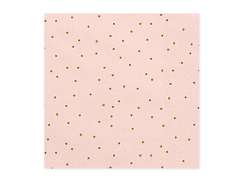SERVETTER | 20-pack | Rosa med prickar