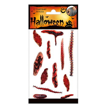 Tatueringar - 12 sårskador - Halloween