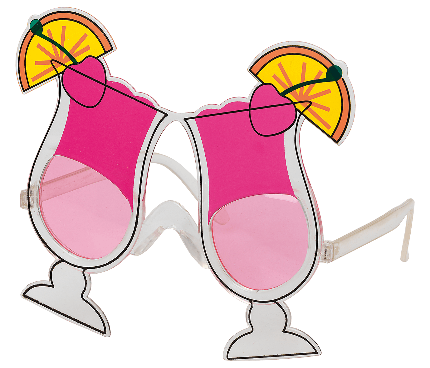 Glasögon - Rosa drinkglas