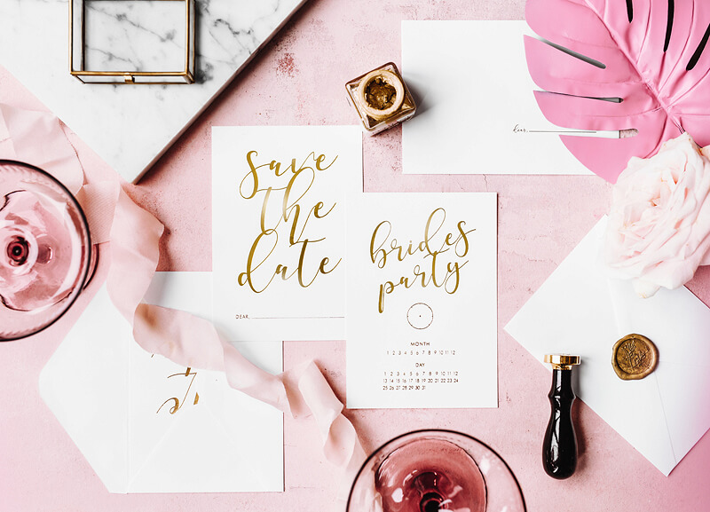 Inbjudningskort | 10-pack | "Save the date" | Möhippa