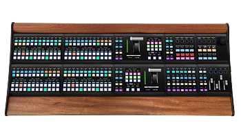 Skaarhoj High end wood frame for 2 M/E configuration