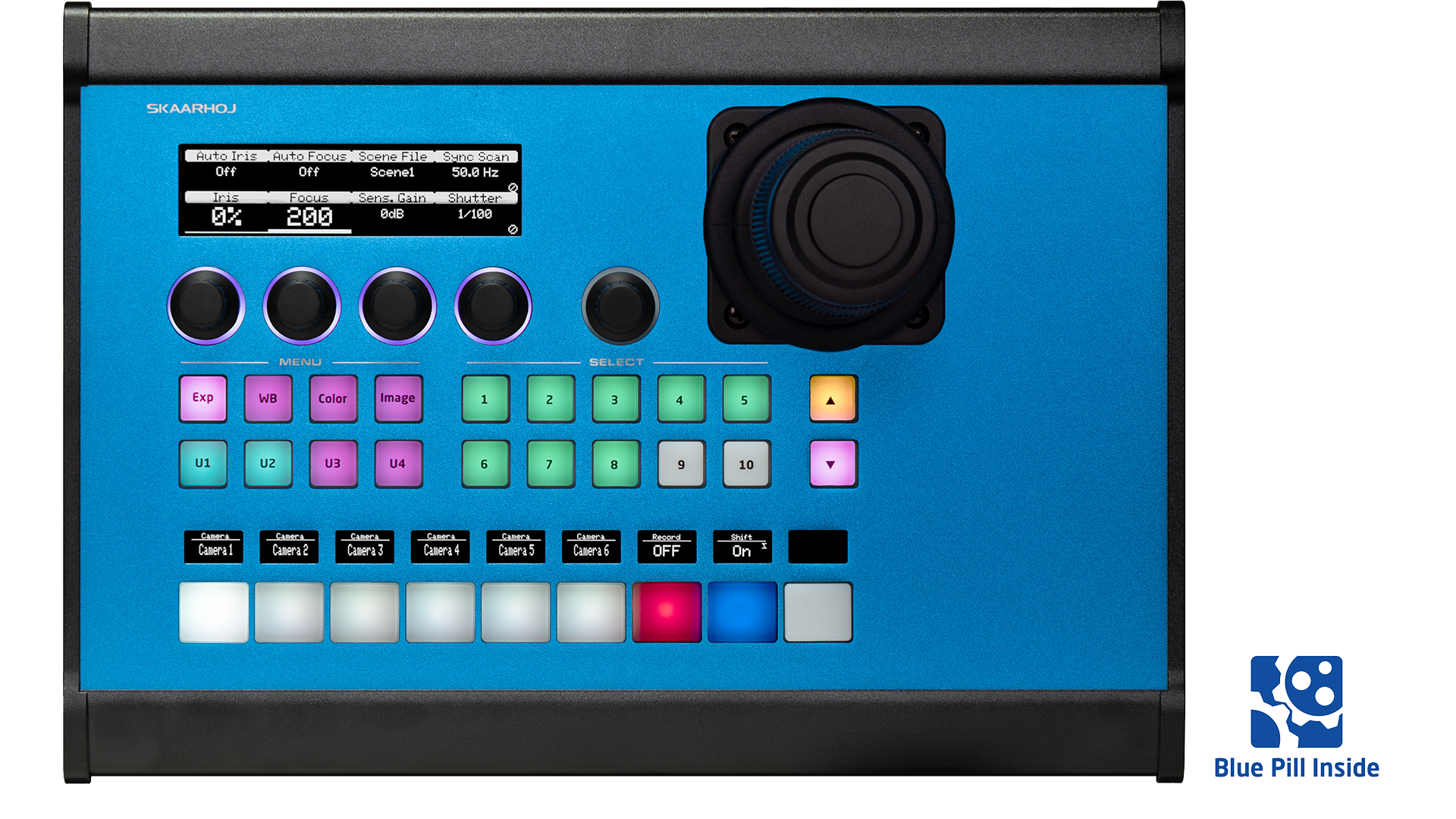 Skaarhoj PTZ Pro w/Hall Effect Joystick and Blue Pill Inside