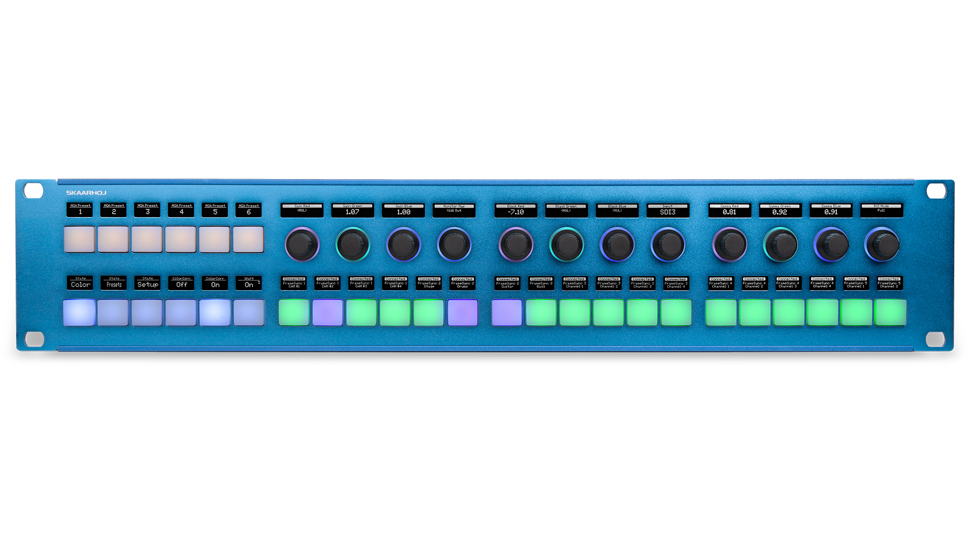 Skaarhoj Rack Control Duo w/Blue Pill Inside