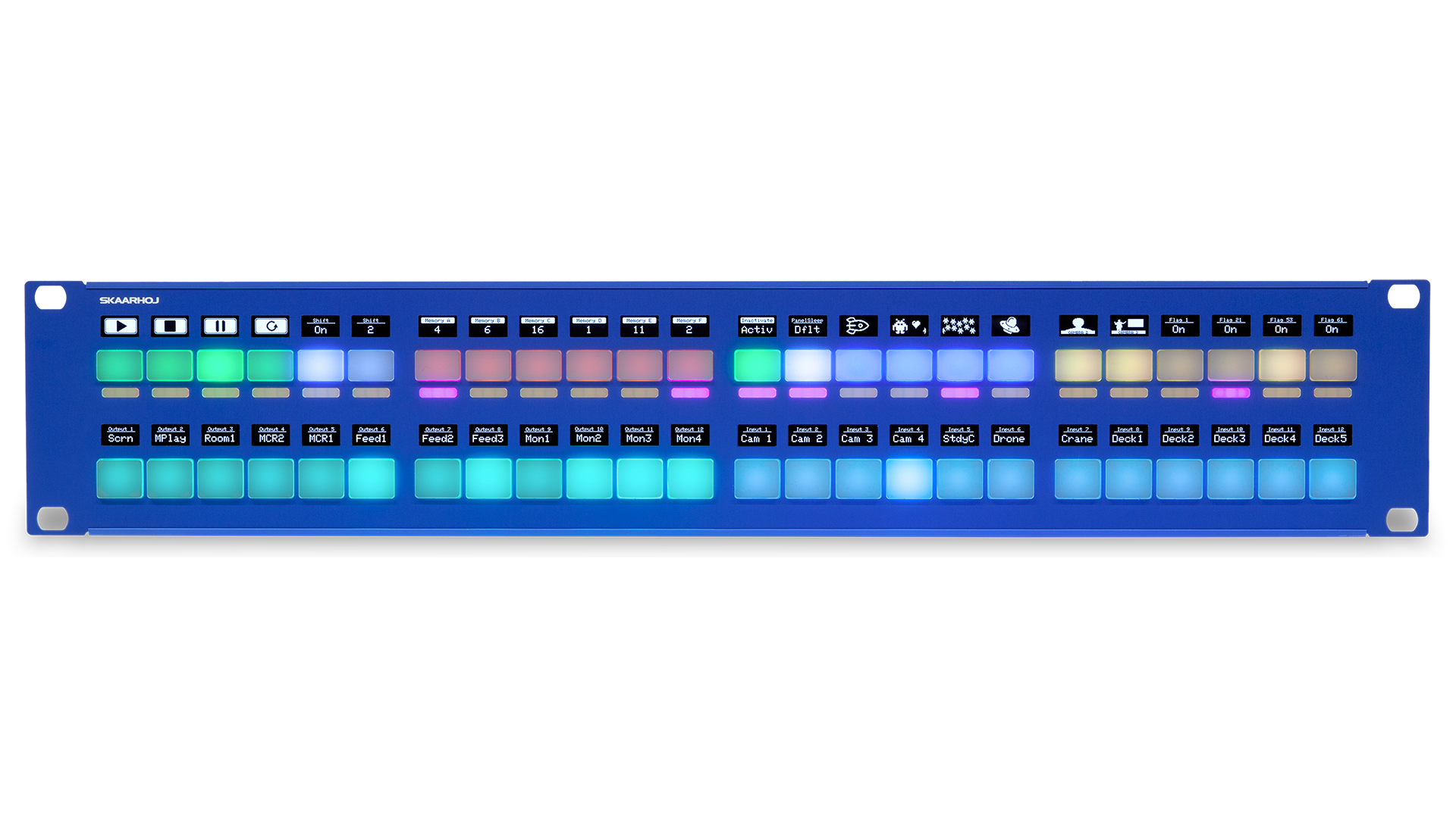 Skaarhoj Rack Fly Duo w/Blue Pill Inside