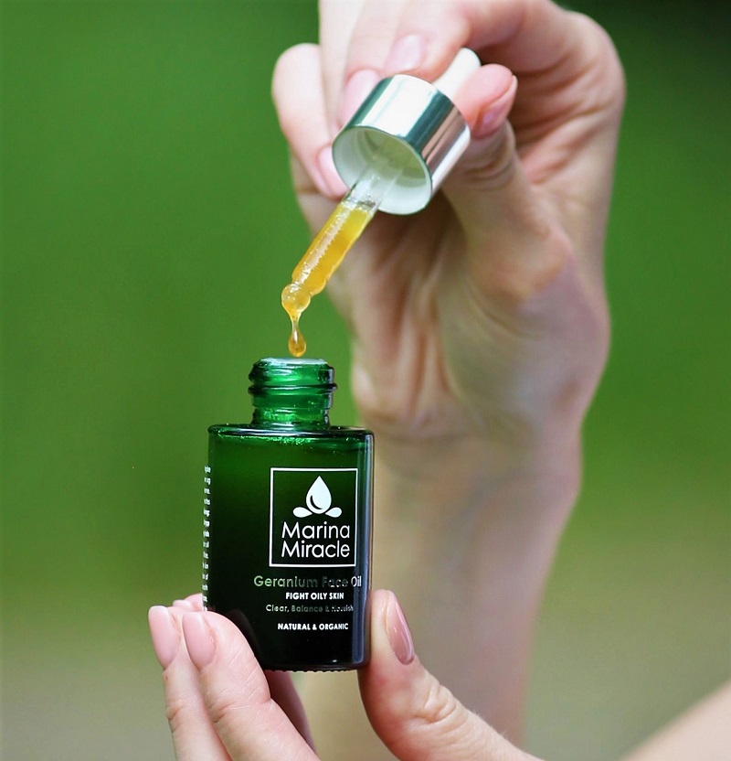 Marina Miracle Geranium Face Oil 30ml - Ansiktsolja fet hud - 3