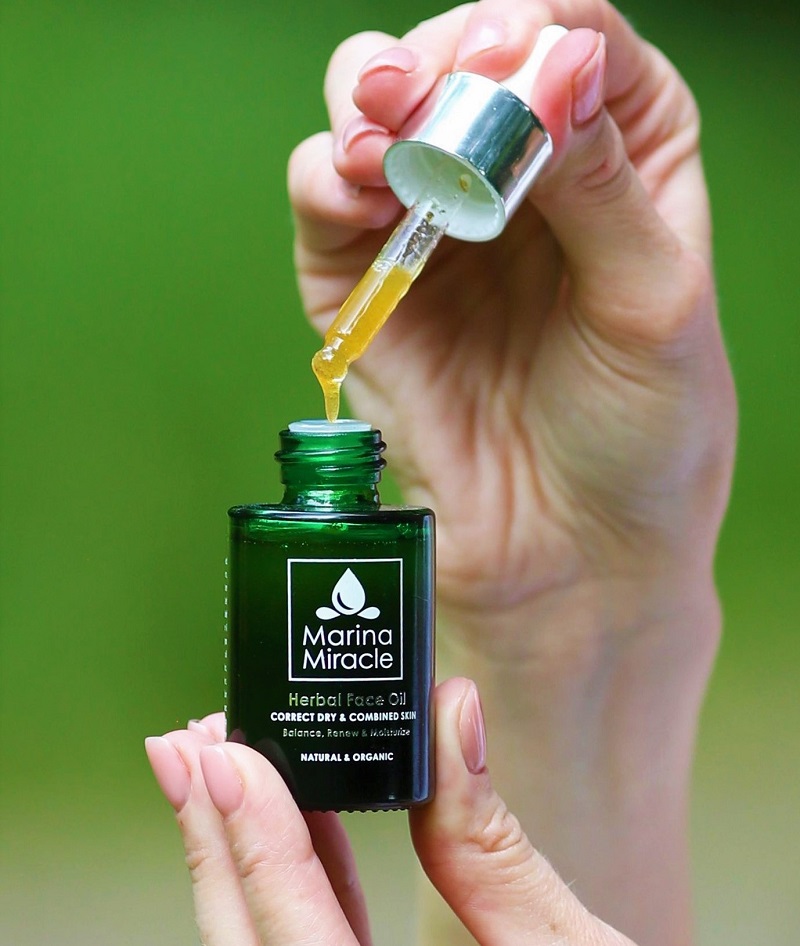 Marina Miracle Herbal Face Oil 30ml - Ansiktsolja känslig hud - 4